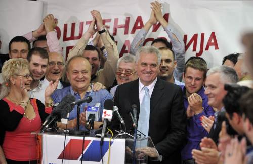 Newly elected Serbian President and leader of Serbian Progressive Party, Tomislav Nikolic (AFP-Yonhap News)