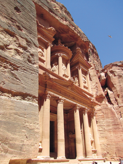 The Treasury at Petra is the gem at the heart of the ancient city. (Kirsty Taylor/The Korea Herald)