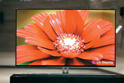 LG TV with 55-inch OLED display panel