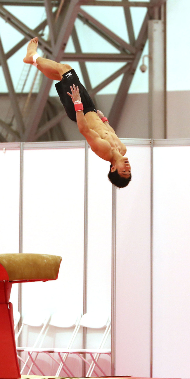 Korea’s Yang Hak-seon takes part in a practice session ahead of the Olympics. (Yonhap News)