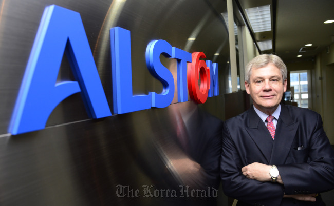 Barry Howe, president of Alstom Korea. (Park Hae-mook/The Korea Herald)