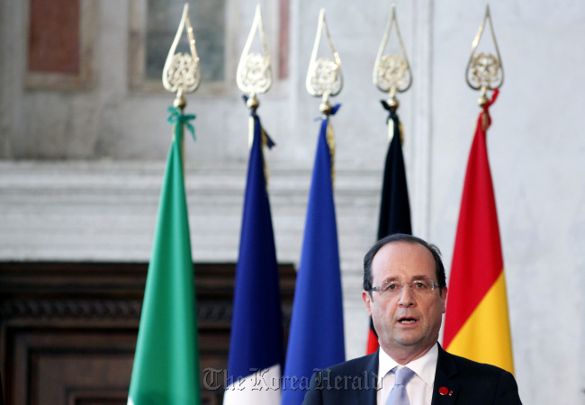 French President Francois Hollande. (Bloomberg)