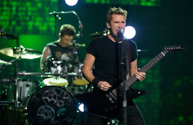 Rockband Nickelback`s frontman Chad Kroeger (AP)