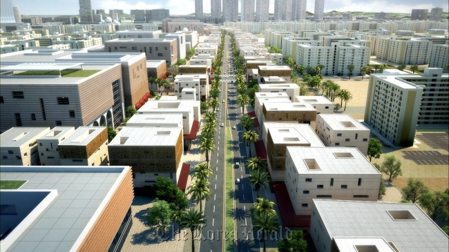 Artist’s rendering of the new town of Bismayah in Iraq (Hanwha E&C)