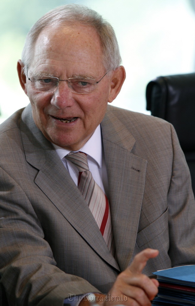 German Finance Minister Wolfgang Schaeuble.(Bloomberg)