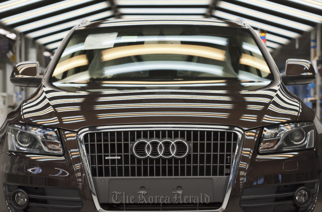 An Audi Q5 is seen at the Audi AG plant in Ingolstadt, Germany. (Bloomberg)