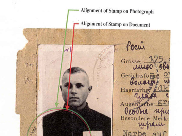 John Demjanjuk`s World War II-era SS identity card released by the U.S. Department of Justice in Washington (AP)