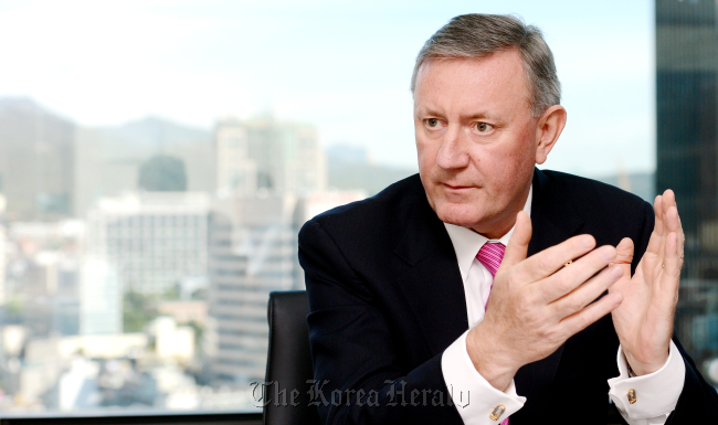 Paul Coleman, CEO of Hanwha Chemical’s bio business (Ahn Hoon/The Korea Herald)