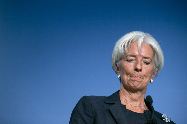 Christine Lagarde, managing director of the IMF. (Bloomberg)