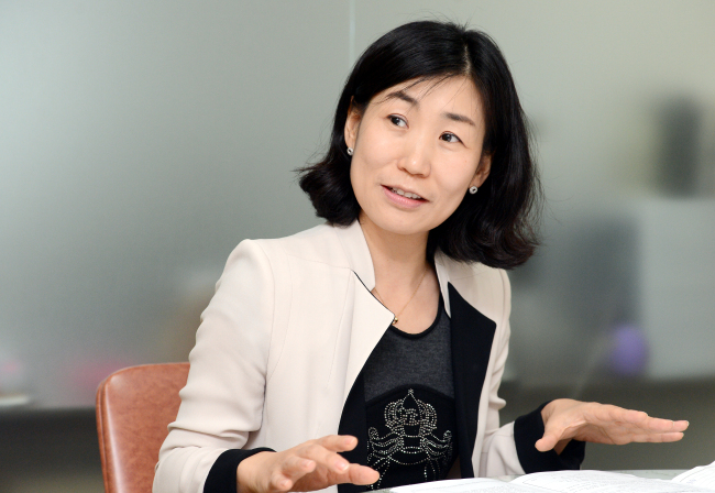 Kim Soo-jin, director of the Seoul Group Home Support Center (Ahn Hoon/The Korea Herald)
