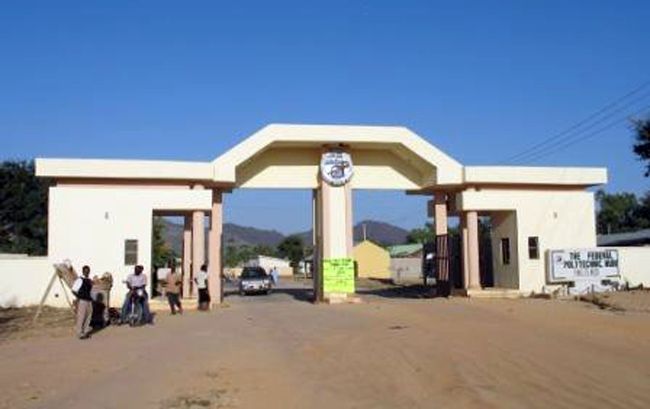 An undated picture released on the Internet site of the Mubi Federal Polytechnic school shows the entrance of the premises in Mubi, northeast Nigeria. (AFP-Yonhap News)