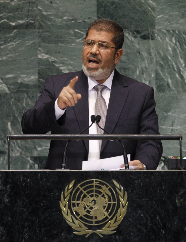 Egypt’s President Mohammed Morsi. (AP-Yonhap News)