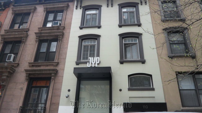 JYP Entertainment's office in New York City. (Kim Yoon-mi/The Korea Herald)