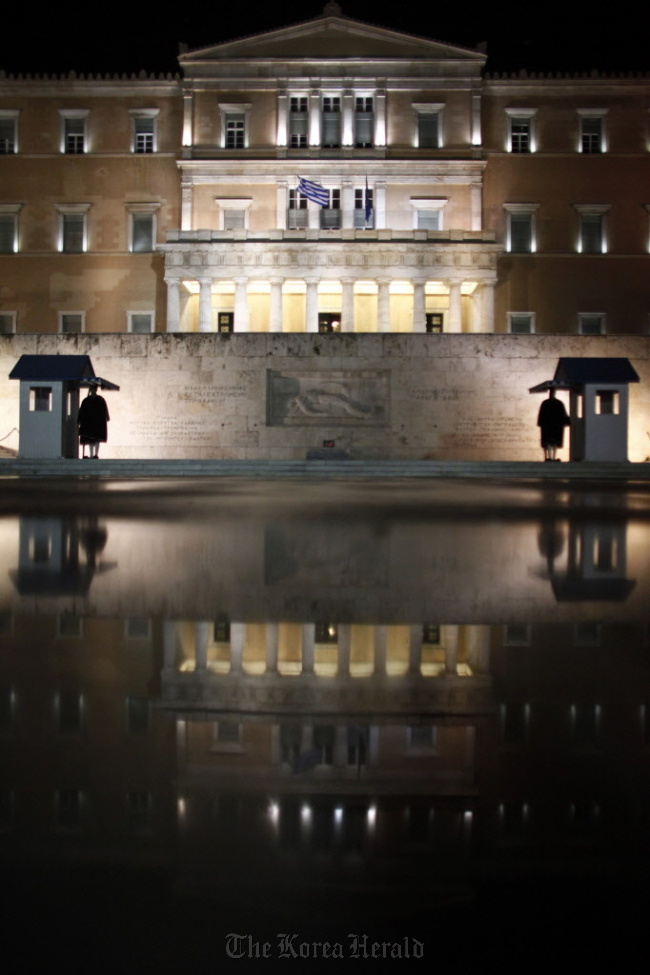 The Greek parliament building in Athens. ( Bloomberg)