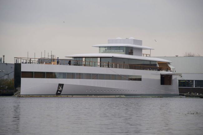 The yacht ordered by Apple’s late founder Steve Jobs. (AFP-Yonhap News)