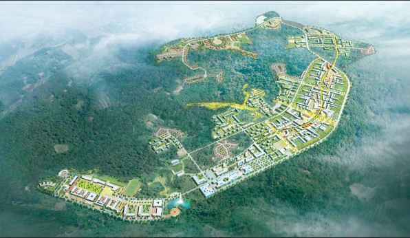 An aerial view of Jeju Global Education City in Seogwipo on Jeju Island. ( JDC)