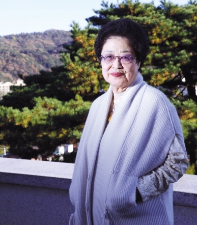 Kang In-suk, director of Young-in Literary Museum, poses for a photo at the museum. (Park Hae-mook/The Korea Herald)