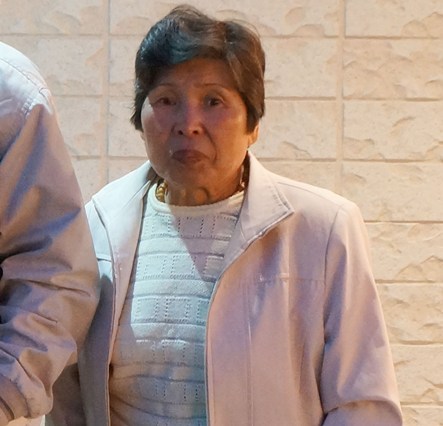 Pictured here is Hwang Soon-yeong, a 78-year-old woman who testified on the killings that occurred at Sakhalin, Russia in the summer of 1945. (Yonhap News)