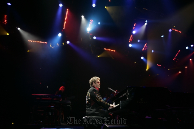 The rock ’n’ roll hall of famer Sir Elton John will perform at Olympic Park Gymnastics Arena on Nov. 27. (Access Entertainment)