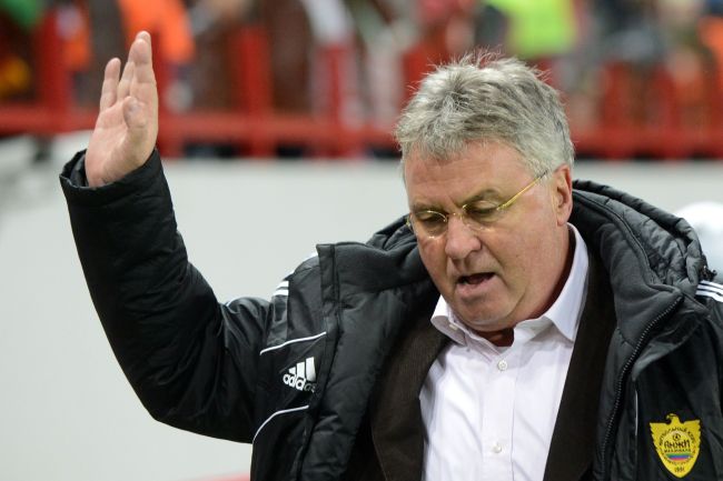 FC Anzhi Makhachkala’s head coach Guus Hiddink. ( AFP-Yonhap News)