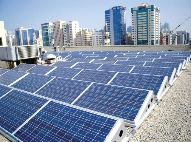 Masdar solar project in Abu Dhabi