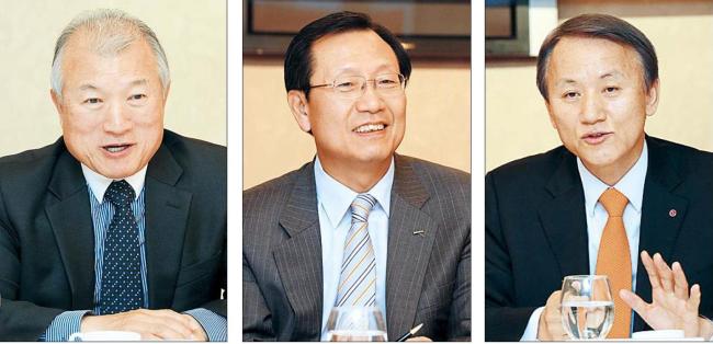 From left: Moon Hyung-nam, Kim Jong-kap and Kim Young-kee