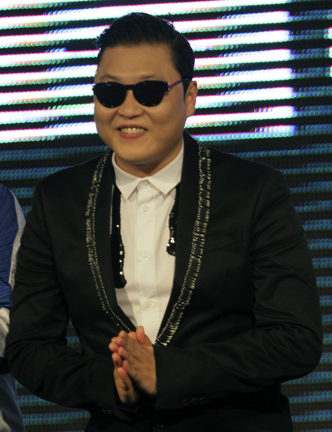 South Korean rapper PSY, who sings the popular 