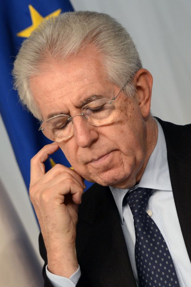 Italian Prime Minister Mario Monti.( AFP-Yonhap News)