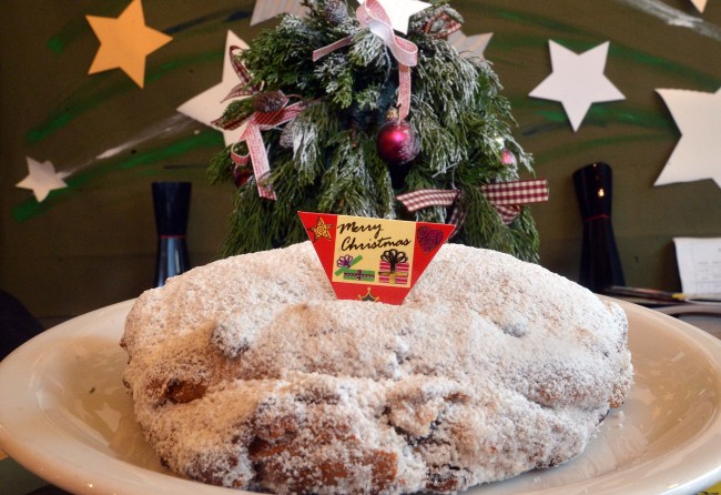 Pain de Papa’s stollen, sweet with a lovely, crackly crust, sends a nod to German tradition. (Lee Sang-sub/The Korea Herald)