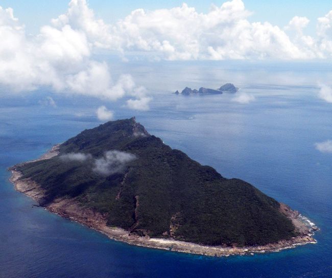 This file photo shows the disputed islands known as Senkaku in Japan and Diaoyu in China in the East China Sea. (AFP-Yonhap News)