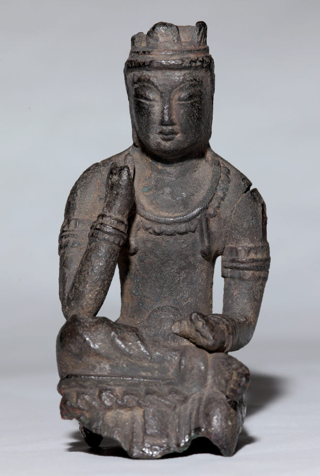 “Bangasayusang,” a 7th-century cross-legged Maitreya statue from the Three Kingdoms period. (National Museum of Korea)