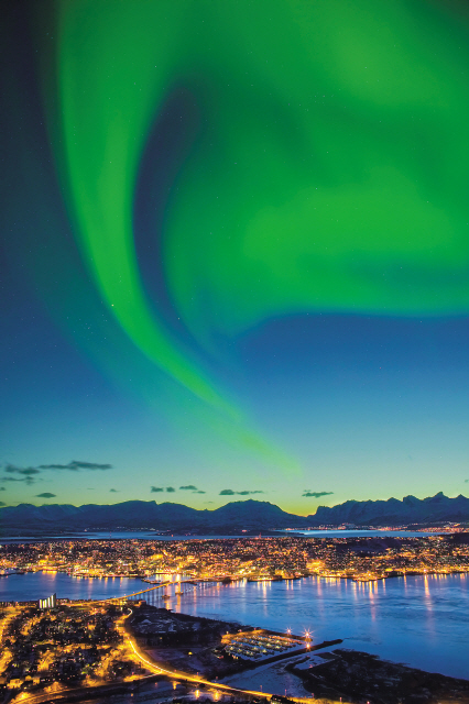 Northern lights are seen over Tromso. NASA has predicted that the winter season in the Northern Hemisphere (October 2012 - April 2013) will be the brightest northern lights display in 50 years. (Courtesy of Innovation Norway/MCT)