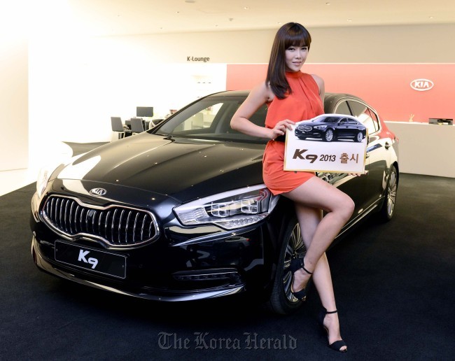 Kia Motors is expected to add a new model to its flagship K series lineup. Pictured is the carmaker`s 