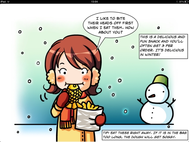 A screen capture from the “Say Kimchi! Korean Food Comic”