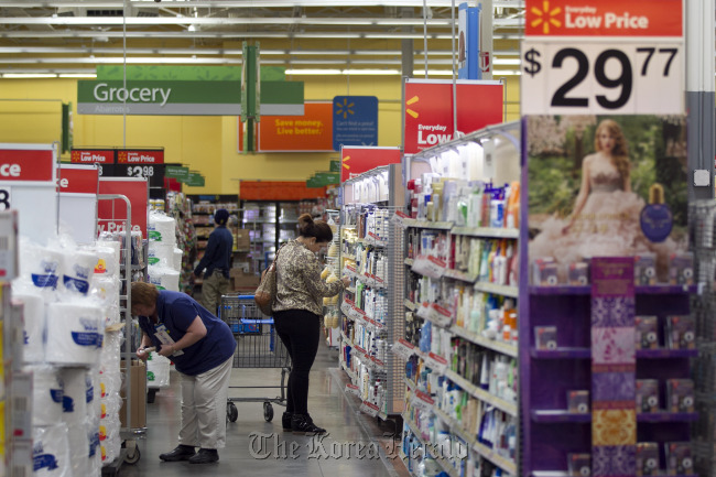 A woman shops at a Wal-Mart store in Alexandria, Virginia. (Bloomberg)