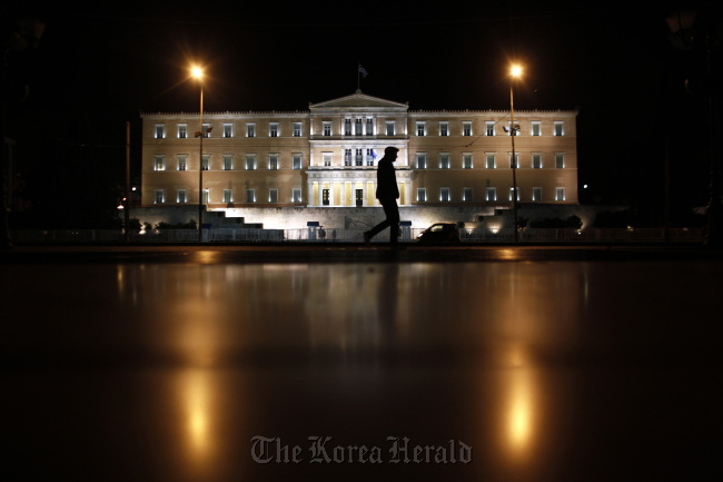 The Greek parliament building on Syntagma Square in Athens. ( Bloomberg)