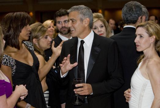 George Clooney at the 2012 White House Correspondents Association Dinner April 28. (UPI)