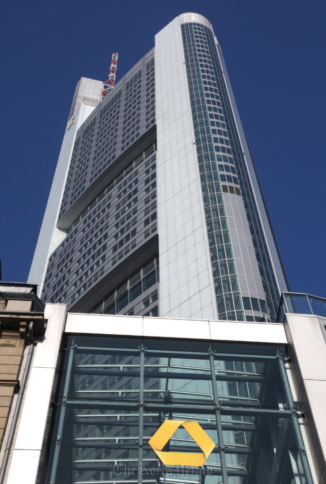 The Commerzbank AG headquarters in Frankfurt. (Bloomberg)