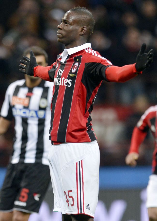 Milan’s Mario Balotelli (AFP-Yonhap News)