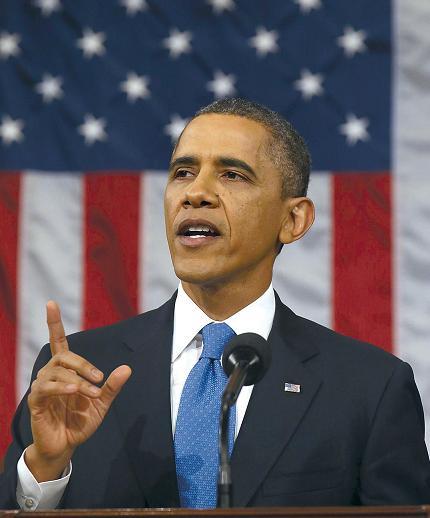 U.S. President Barack Obama delivers the State of the Union address on Tuesday. (Bloomberg)