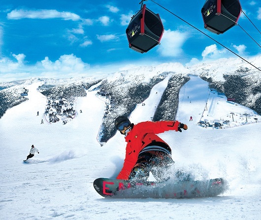 Snowboarding in Daemyung Vivaldi Park (Daemyung Vivaldi Park)