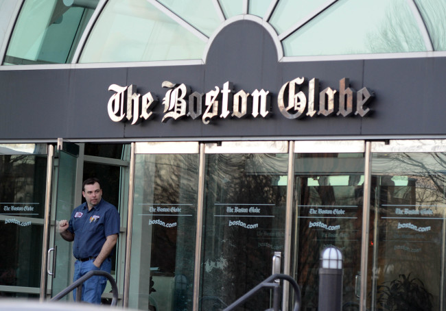 Entrance of the Boston Globe (AFP-Yonhap News)