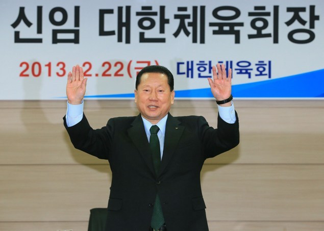 Kim Jung-haeng earned 28 out of 54 possible votes cast by KOC delegates on Friday. (Yonhap News)