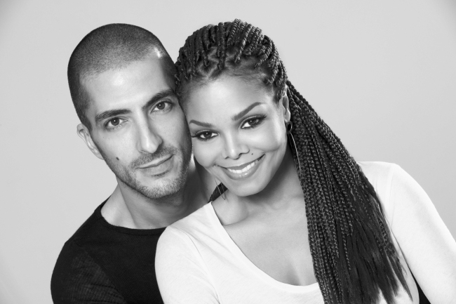 This 2012 publicity photo provided by Guttman Associates shows Janet Jackson with Wissam Al Mana. (AP-Yonhap News)