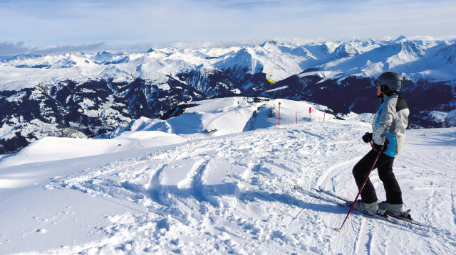 A view from atop the Weisshorn, the tallest peak (Courtesy Alan Behr/MCT)