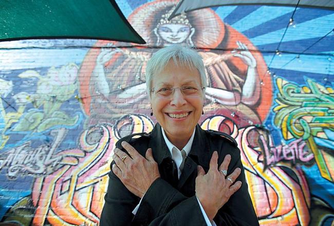 Los Angeles’ first poet laureate Eloise Klein Healy poses for a portrait in the Echo Park neighborhood of Los Angeles on Dec. 5. (MCT)