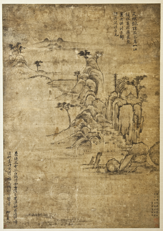 A 14th century imitation of the famous 12th century Goryeo painting “Dokhwarosado,” which scholar Lee Dong-cheon claims to be the oldest surviving painting in Korea. (Yonhap News)