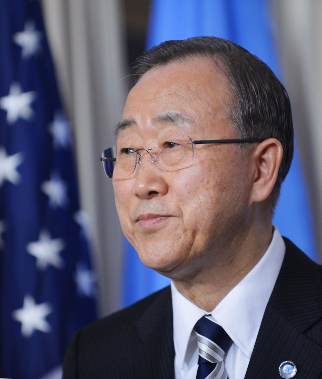 United Nations Secretary-General Ban Ki-moon. (AFP-Yonhap News)