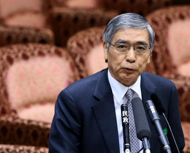 BOJ Gov. Haruhiko Kuroda. (Bloomberg)