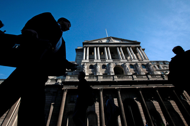 The Bank of England headquarters in London. (Bloomberg)